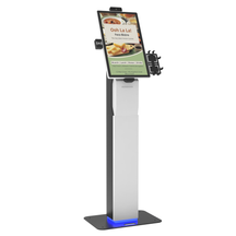 Restoran Makanan Segera Skrin Sentuh Pemegang POS Pencetak Termal NFC Kios Layan Diri