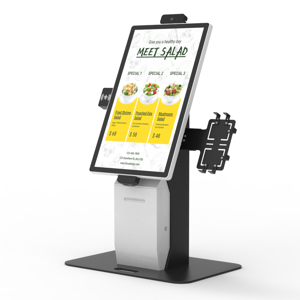 32-Zoll-QR-Code-Scanner Android/Win Touch-Zahlungsrestaurants integriert in POS-Systeme Zahlungsautomat Selbstbedienungs-Bestellkiosk