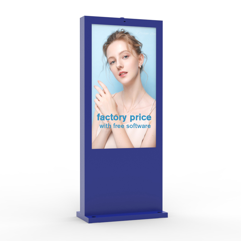 Externo &agrave; prova d'&aacute;gua 55 65 75 polegadas IP65 quiosque leg&iacute;vel pelo sol LCD Display de sinaliza&ccedil;&atilde;o digital 2000 nits publicidade para uso externo