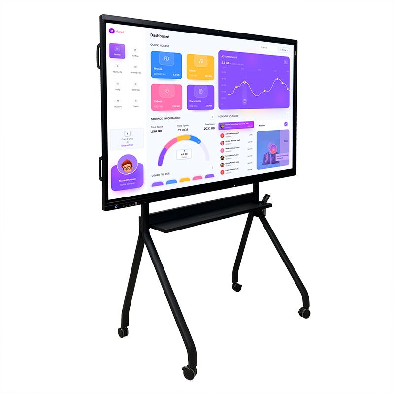 Оптом 65 75 86 Dual System Finger Electronic Smart Board Билим берүү интерактивдүү сенсордук экран санариптик жолугушуу доскасы