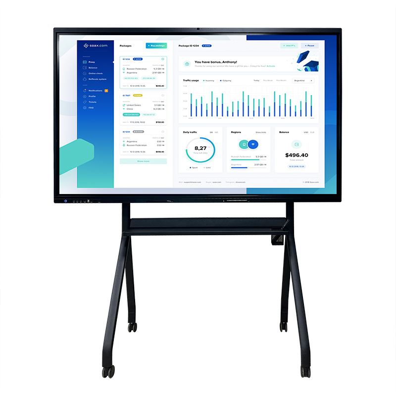 niska cena Najlepiej sprzedający się wyświetlacz płaski panel Lcd przeciwodblaskowy 4K elektroniczna cyfrowa inteligentna sala konferencyjna interaktywna tablica dotykowa na podczerwień