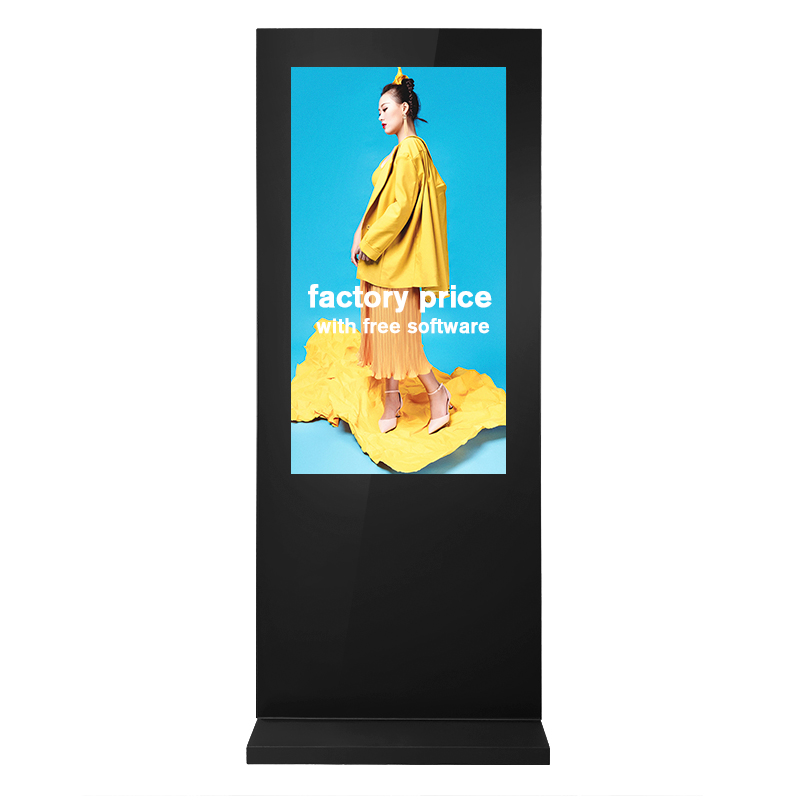 &Eacute;cran d'affichage num&eacute;rique lcd 2500nit, r&eacute;sistant &agrave; la poussi&egrave;re et aux intemp&eacute;ries, &eacute;tanche ip65, totem publicitaire ext&eacute;rieur debout
