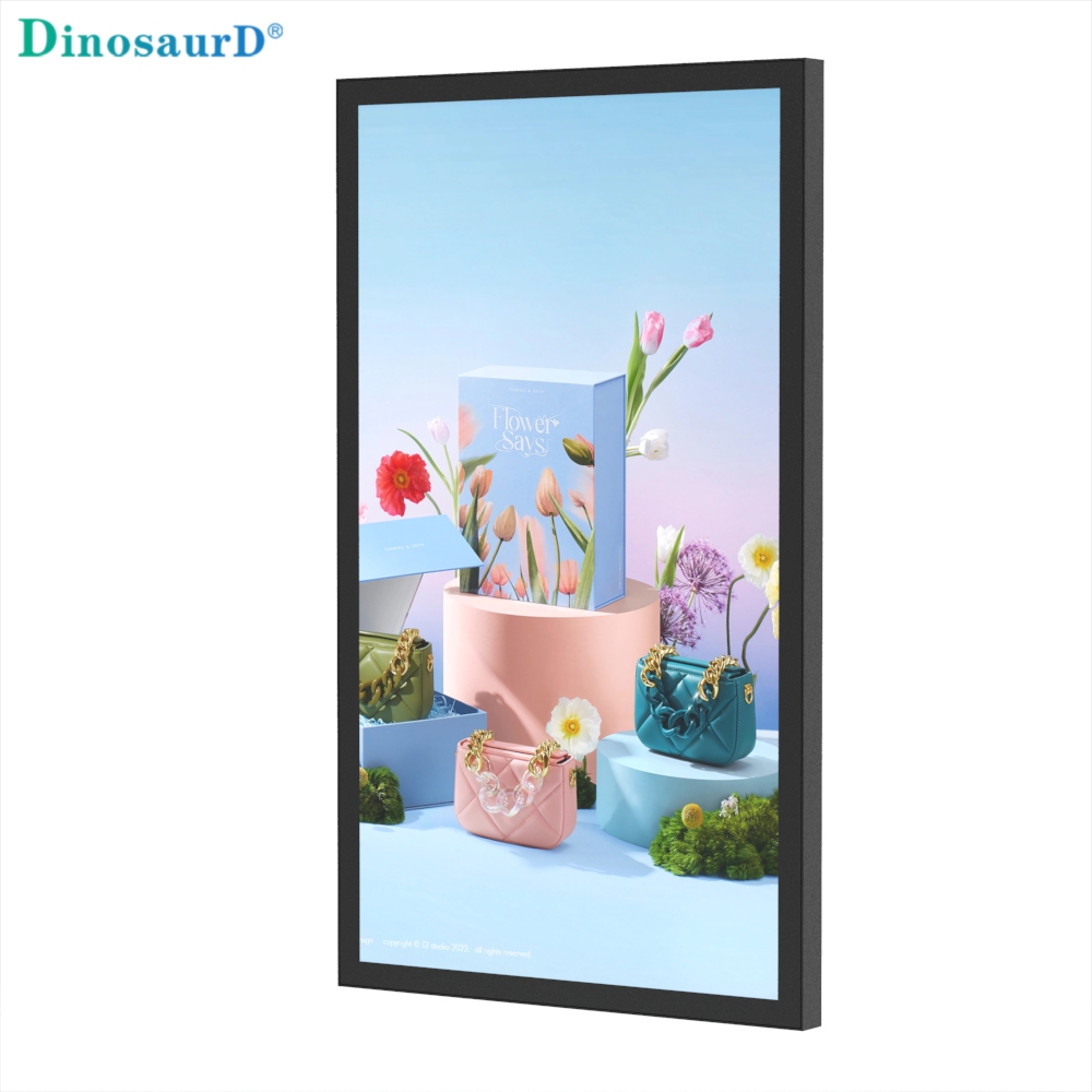v&aelig;gmonteret 32 ​​43 49 55 65 tommer automatisk lysstyrkejustering display digital lcd udend&oslash;rs ip66 vandt&aelig;t skiltning