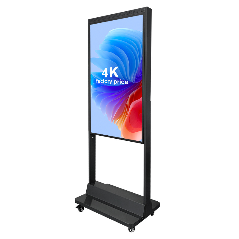 מקורה דו צדדי בהירות גבוהה תלייה פרסום מסחרי LCD תפריט חכם לוח חלון הפונה לשילוט דיגיטלי