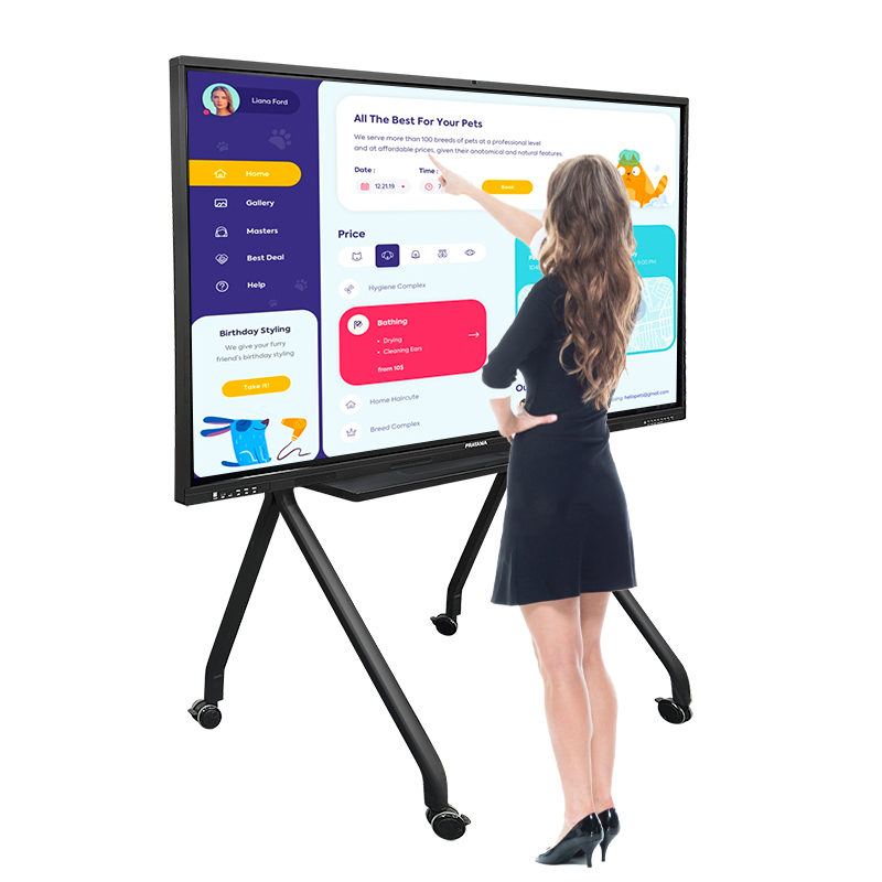 hei&szlig;er Verkauf Touchscreen 4K digitales Flachbildschirm-Konferenz interaktives elektronisches Finger-LCD-Lehr-Whiteboard