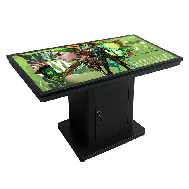 Berdiri Bebas 43 55 Inci Lcd Dalaman Interaktif Android Atau Sistem Windows Coffee 4k Permainan Meja Skrin Sentuh Kalis Air Pintar