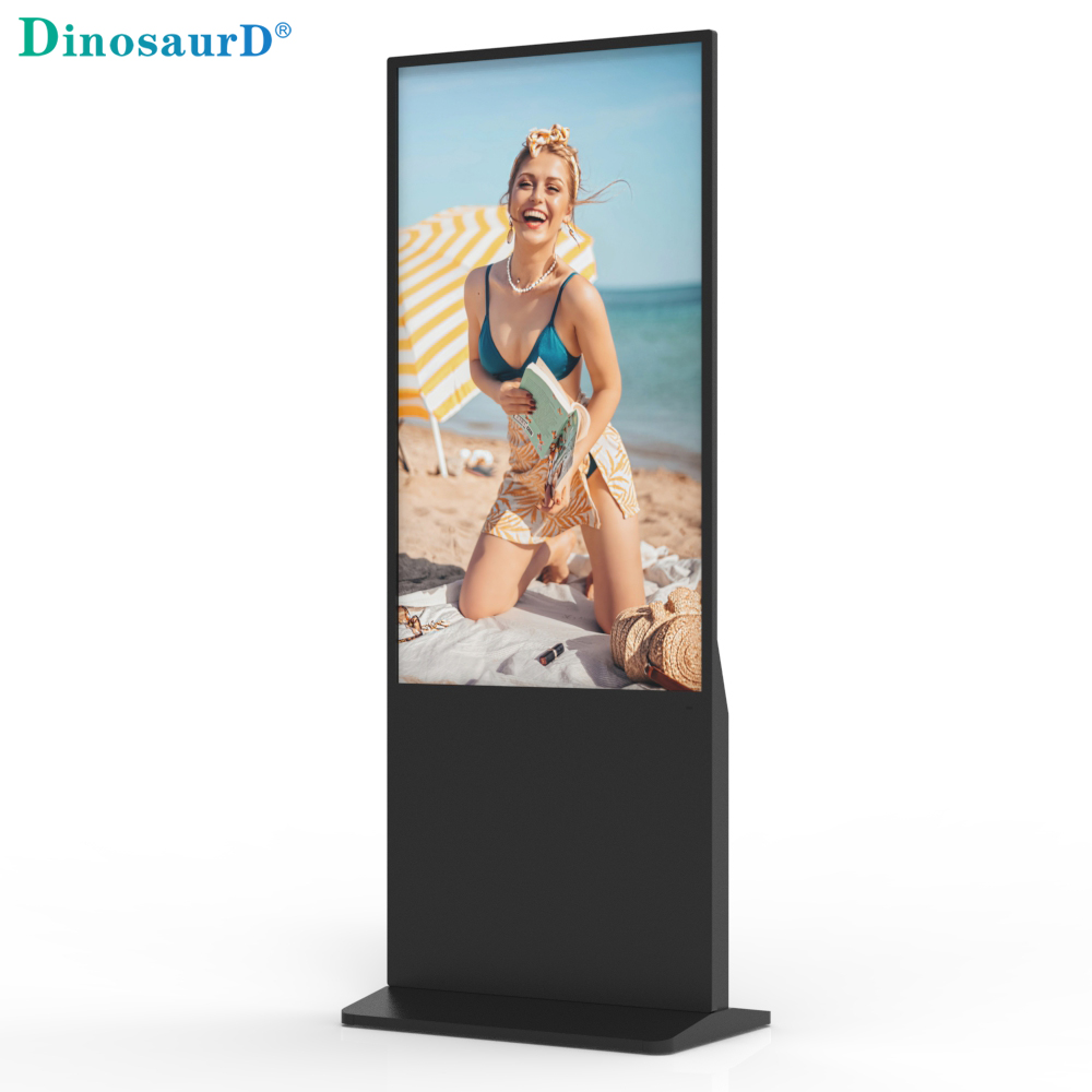Rekaan Baharu Narrow Bezel 500nits Brightness Indoor Advertisign Display Promosi Papan Tanda Digital