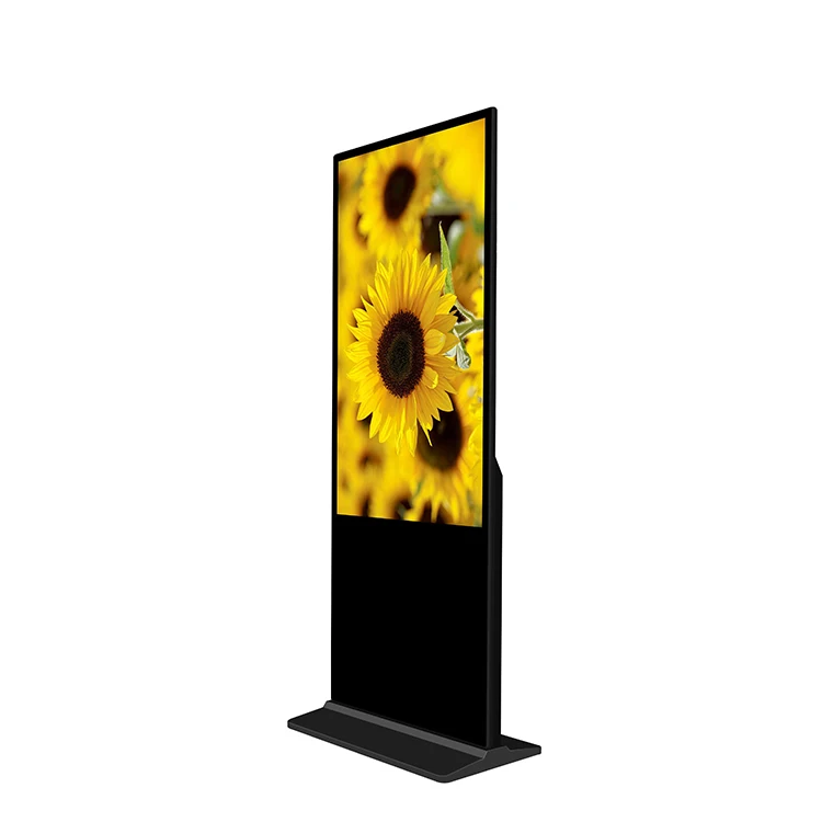 55 inch vloer staande verticale interactieve digitale totem LCD touchscreens kiosk reclame display signage 