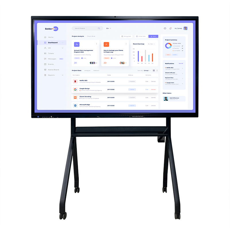 Гарячий продаж 4k LCD Освіта Навчання Зустріч Все в одному Multi Touch Електронний екран Розумна школа Інтерактивна панель Біла дошка