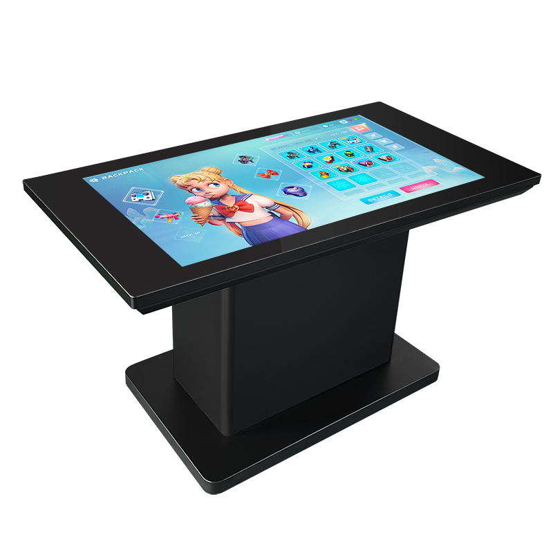 Mesa de juego digital todo en uno para interiores, mesa interactiva inteligente con pantalla t&aacute;ctil Lcd, impermeable, inteligente, para caf&eacute;