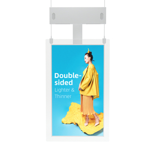 工場出荷時の価格 700 350nits LCD スクリーン両面ショーウィンドウ吊りディスプレイデジタルサイネージ