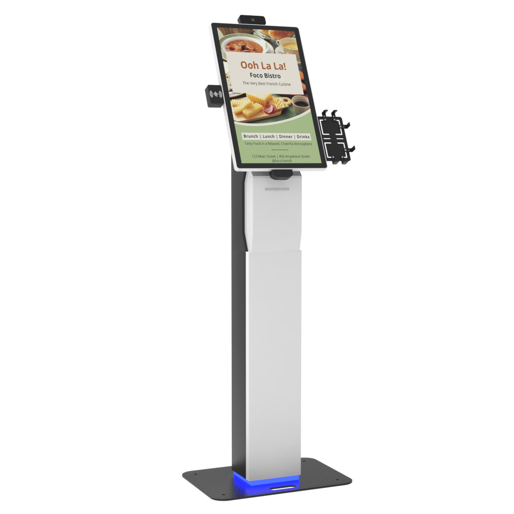 21 24 inch zelfbedieningsbetaling Bestellen Staande Kiosk voor Caf&eacute;s Restaurant