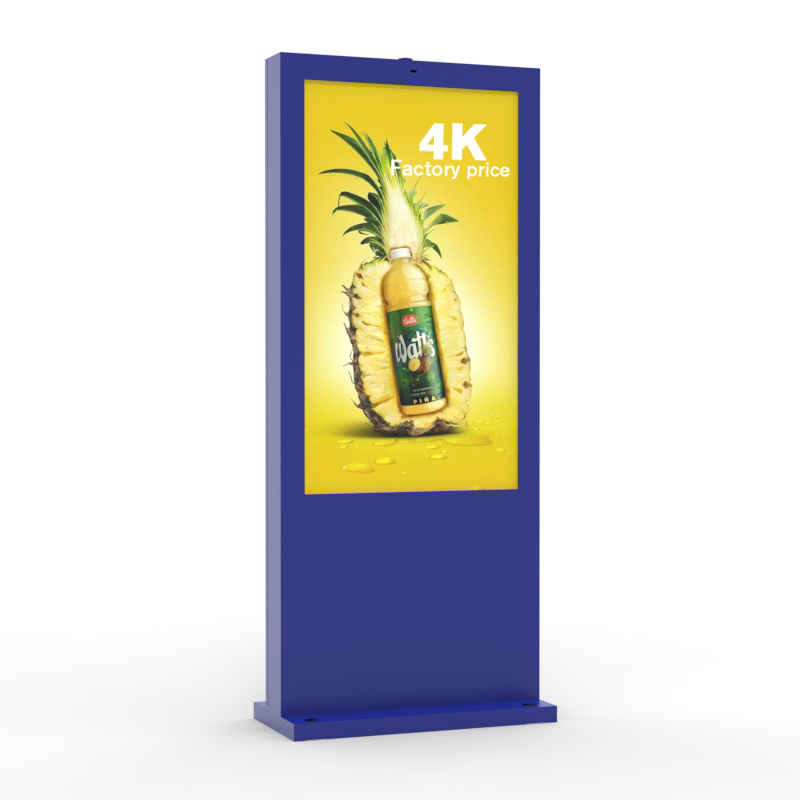 49 55 65 75 86 pollici 3000Nits esterno IP65 impermeabile display LCD pubblicit&agrave; giocatore segnaletica digitale chiosco esterno supporto da pavimento