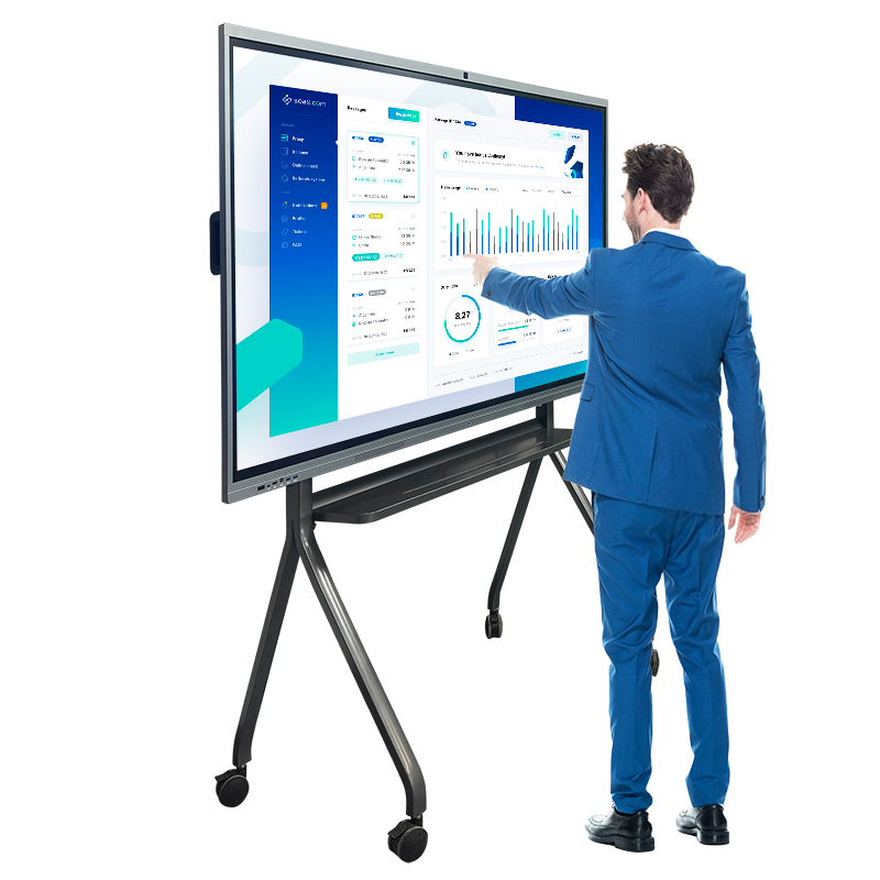 65 75 inch Multi Pen Touch School Flat Panel LCD Digitaal slim elektronisch draagbaar interactief whiteboard