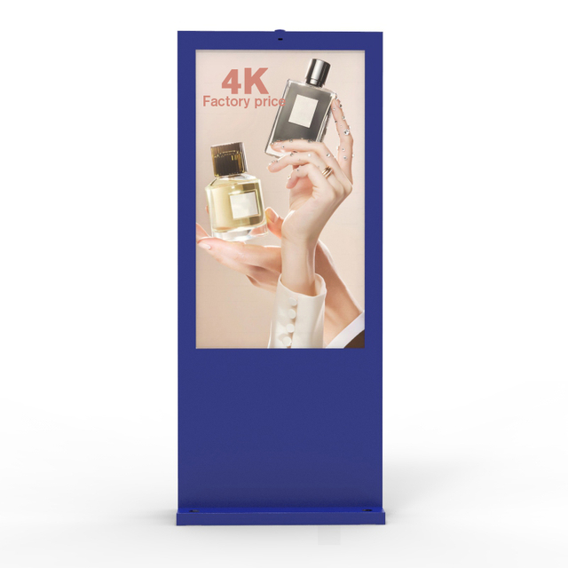 Kiosk 43 Inci Kecerahan Tinggi IP65 Sentuh 2500nit LCD Pengiklanan Digital Luaran Lantai Berdiri Paparan Kalis Air