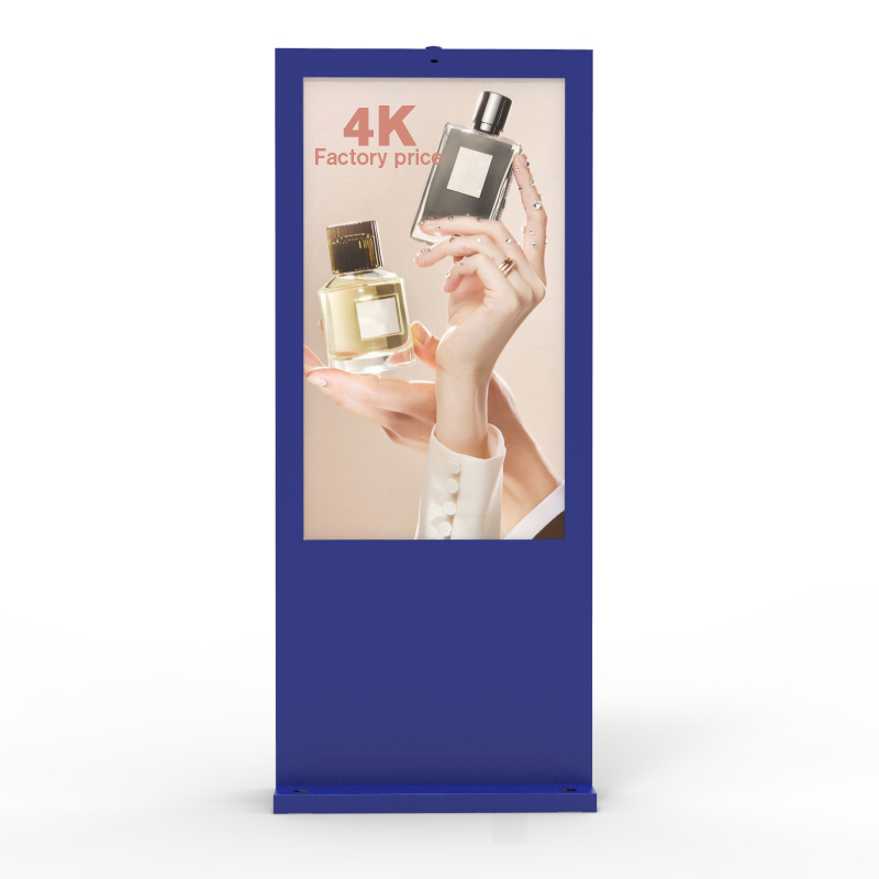 43-calowy kiosk o wysokiej jasności IP65 dotykowy 2500nit LCD reklama cyfrowa na zewnątrz stojący wodoodporny wyświetlacz