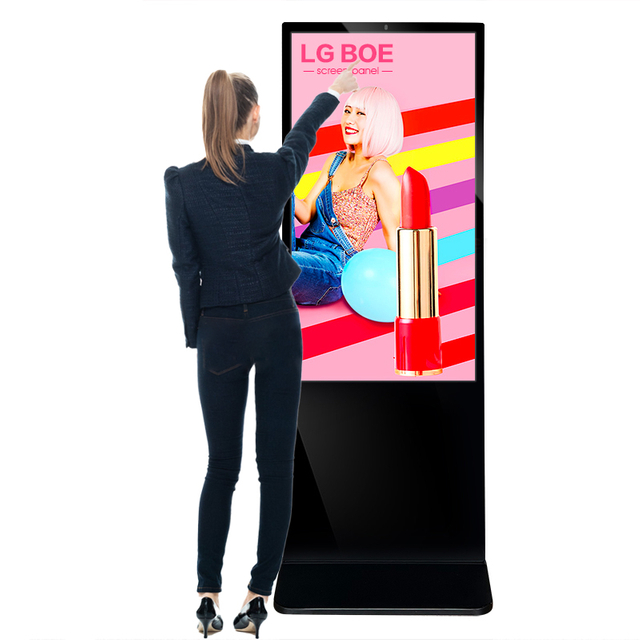 chiosco verticale digitale lcd 43 50 55 65 touch screen interattivo per lettore intelligente 4k segnaletica per stand pubblicitario per interni