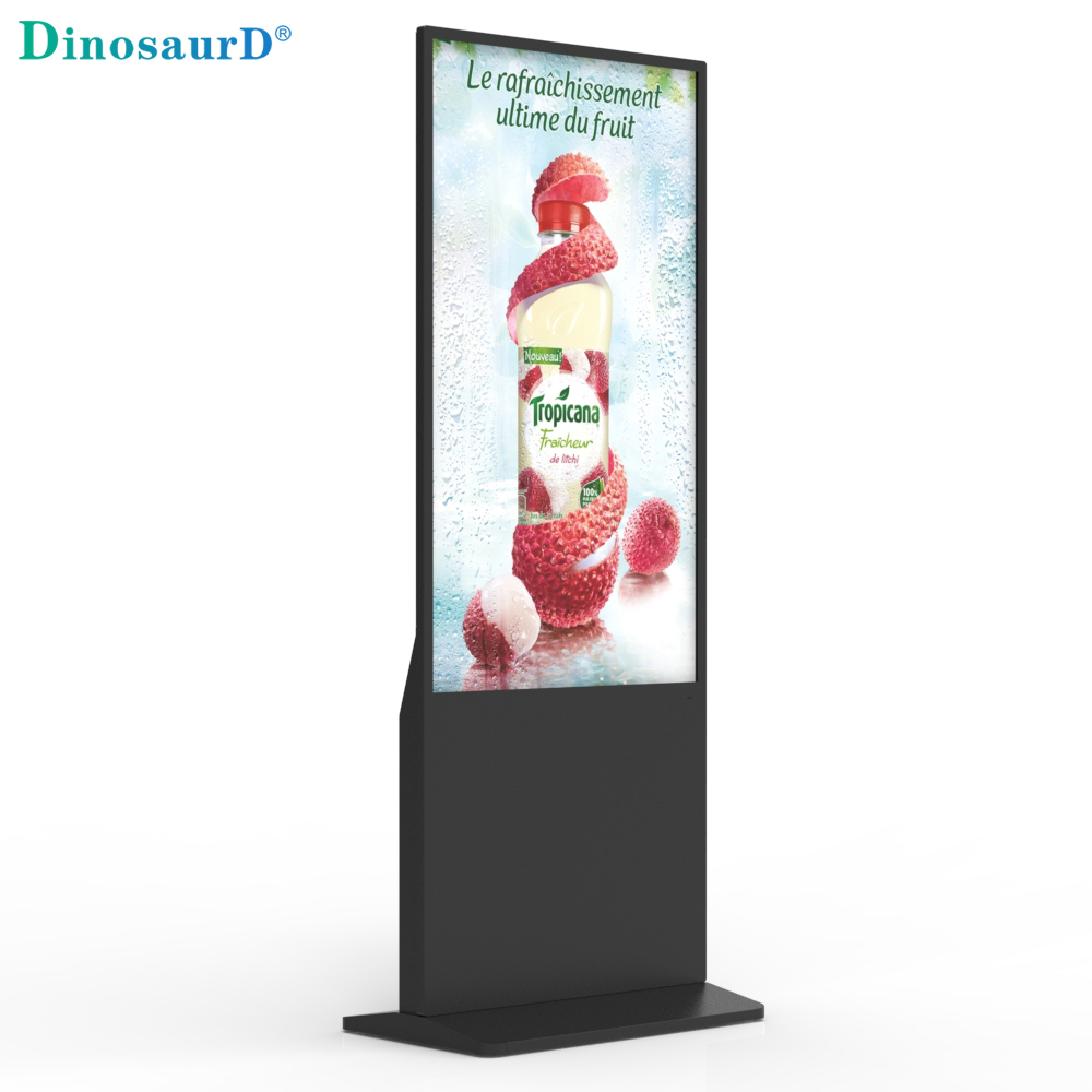 indk&oslash;bscenter plakat kommerciel lodret display indend&oslash;rs touch screen gulv stander reklame interaktiv lcd digital skiltning