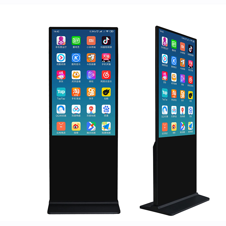 4K ЖК-дисплей Smart Display Players Стенд Цифровой крытый напольный тотем Вертикальная рекламная вывеска