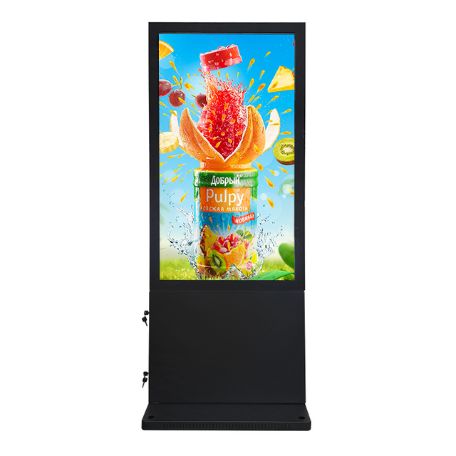 55 tommer IP65 vandt&aelig;t dobbeltsidet aluminium Cade reklame display kiosk
