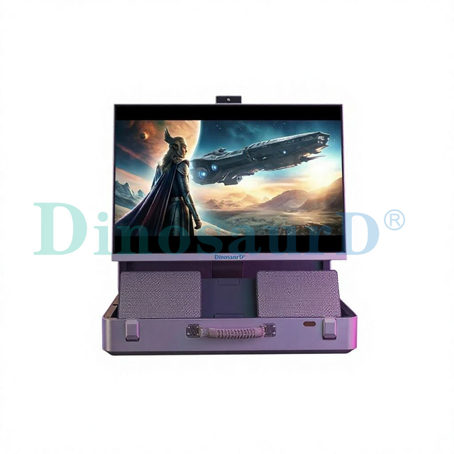 نئے انٹرٹینمنٹ بزنس اینڈرائیڈ 14 وائی فائی کپیسیٹیو ٹچ اسکرین lcd پورٹیبل سوٹ کیس ٹی وی کے ساتھ 27 انچ بریف کیس ڈیزائن ٹیبلٹ پی سی کا استعمال کریں